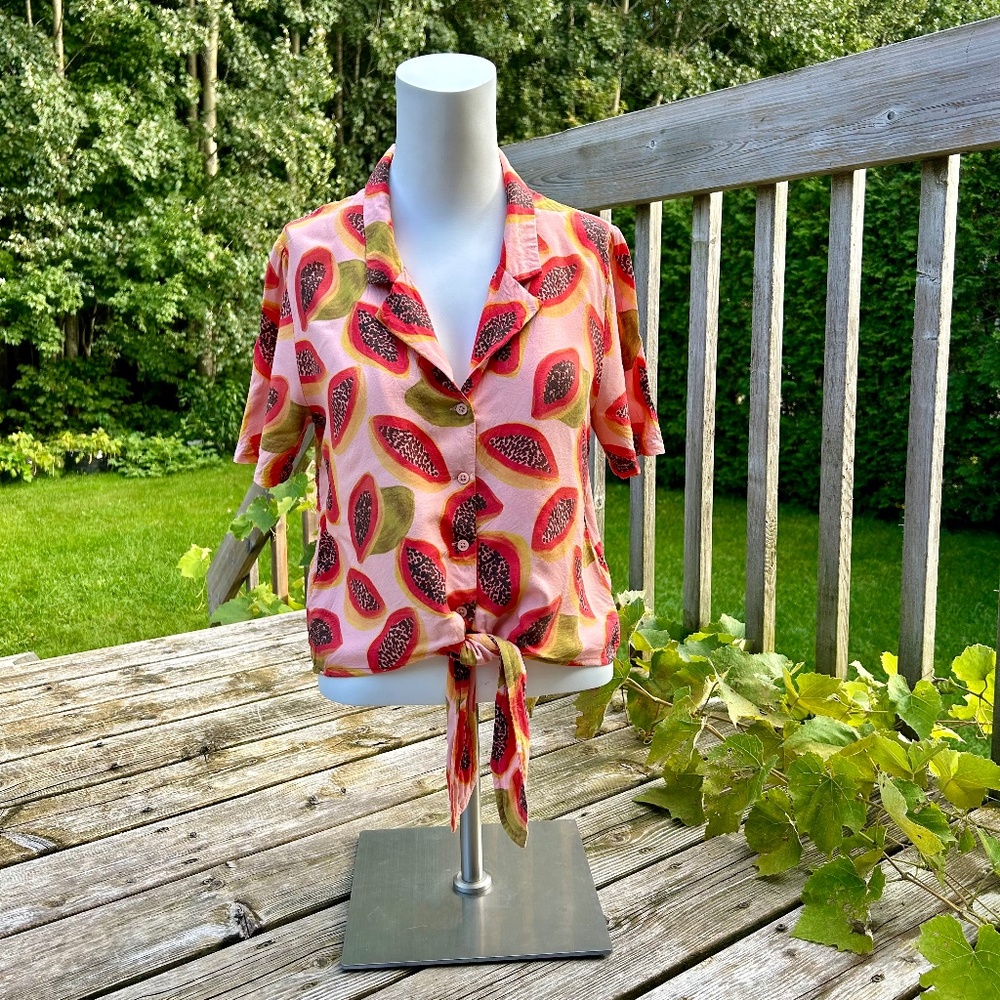 Icône ⎮ Tie front papaya top